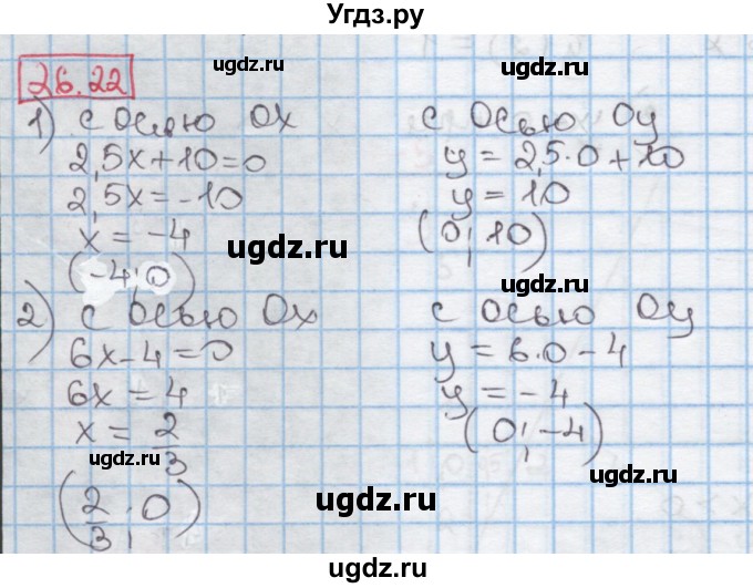 ГДЗ (Решебник к учебнику 2016) по алгебре 7 класс Мерзляк А.Г. / § 26 / 26.22