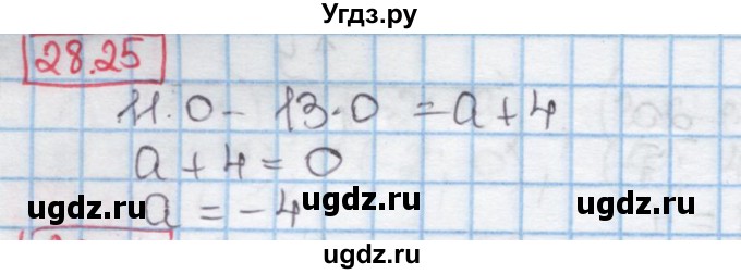 ГДЗ (Решебник к учебнику 2016) по алгебре 7 класс Мерзляк А.Г. / § 28 / 28.25