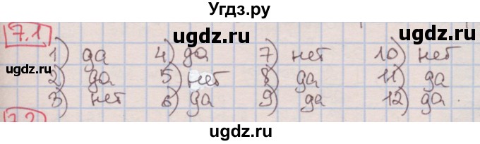 ГДЗ (Решебник к учебнику 2016) по алгебре 7 класс Мерзляк А.Г. / § 7 / 7.1