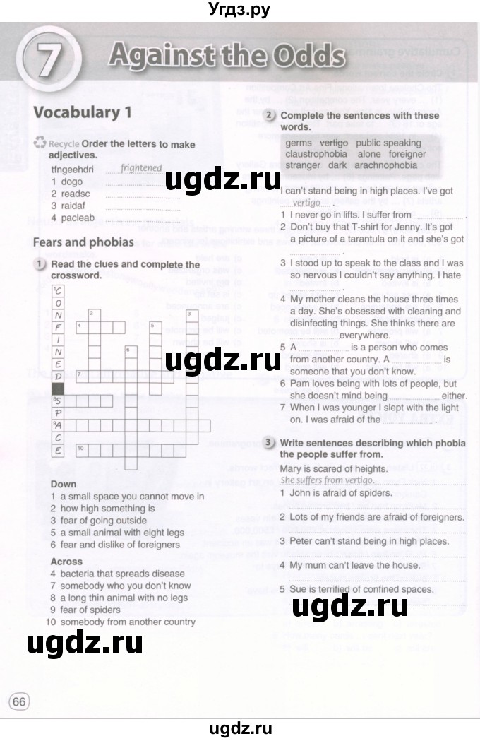 ГДЗ (Тетрадь 2022) по английскому языку 9 класс (рабочая тетрадь) Комарова Ю.А. / страница / 66