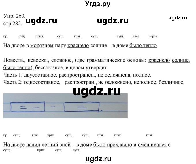 ГДЗ (Решебник к учебнику 2014) по русскому языку 9 класс Е.А. Быстрова / часть 1 / упражнение / 260 (260)