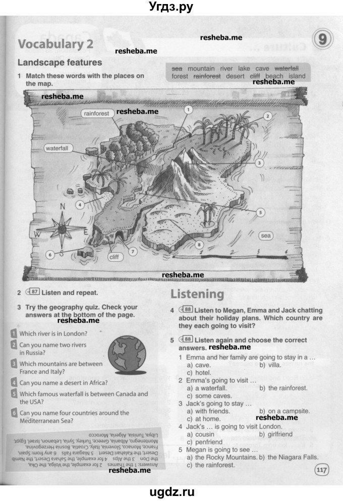 ГДЗ (Учебник) по английскому языку 6 класс Комарова Ю.А. / страница номер / 117