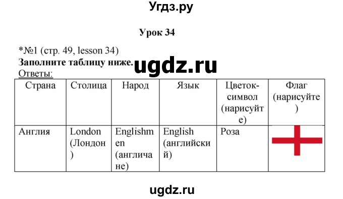 ГДЗ (Решебник) по английскому языку 6 класс (рабочая тетрадь) Тер-Минасова С.Г. / страница номер / 49