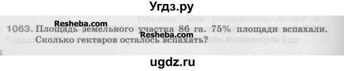 ГДЗ (Учебник) по математике 5 класс Истомина Н.Б. / упражнение номер / 1063