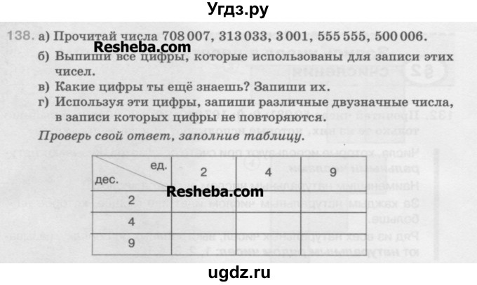 ГДЗ (Учебник) по математике 5 класс Истомина Н.Б. / упражнение номер / 138