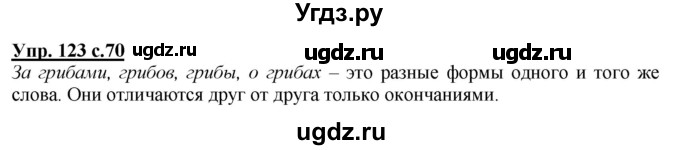 ГДЗ (Решебник) по русскому языку 3 класс А.В. Полякова / часть 1 (номер) / 123
