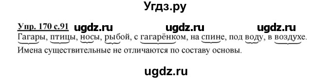 ГДЗ (Решебник) по русскому языку 3 класс А.В. Полякова / часть 1 (номер) / 170