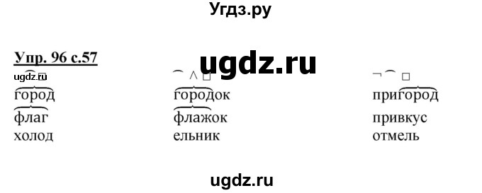 ГДЗ (Решебник) по русскому языку 3 класс А.В. Полякова / часть 1 (номер) / 96