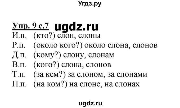 ГДЗ (Решебник) по русскому языку 3 класс А.В. Полякова / часть 2 (номер) / 9
