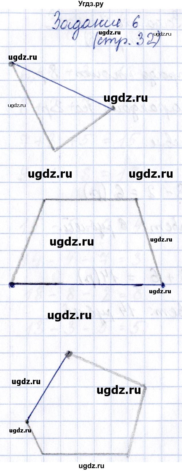 ГДЗ (Решебник №2 к тетради 2016) по математике 1 класс (рабочая тетрадь) Моро М.И. / часть 2. страница / 32(продолжение 6)
