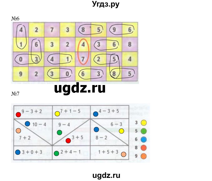 ГДЗ (Решебник к тетради 2016) по математике 1 класс (рабочая тетрадь) Дорофеев Г.В. / часть 2. страница / 28-29(продолжение 2)