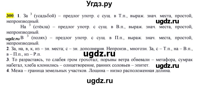 ГДЗ (Решебник к учебнику 2016) по русскому языку 7 класс Е.А. Быстрова / часть 2 / упражнение / (300)