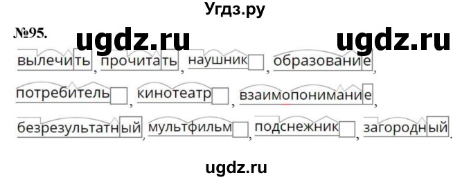 ГДЗ (Решебник к учебнику 2022) по русскому языку 7 класс Е.А. Быстрова / часть 1 / упражнение / 95 (95)