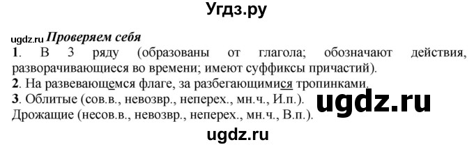 ГДЗ (Решебник к учебнику 2022) по русскому языку 7 класс Е.А. Быстрова / часть 1 / проверяем себя / стр. 117