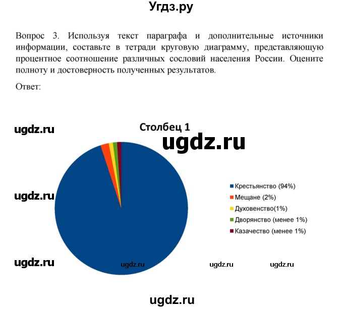 ГДЗ (Решебник к учебнику 2022) по истории 9 класс Арсентьев Н.М. / §1 / думаем, сравниваем, размышляем / 3