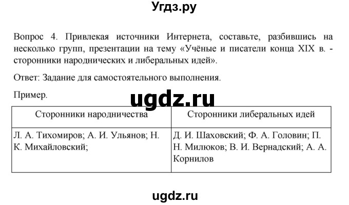 ГДЗ (Решебник к учебнику 2022) по истории 9 класс Арсентьев Н.М. / §28 (§24) / думаем, сравниваем, размышляем / 4