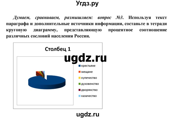 ГДЗ (Решебник к учебнику 2016) по истории 9 класс Арсентьев Н.М. / §1 / думаем, сравниваем, размышляем / 3