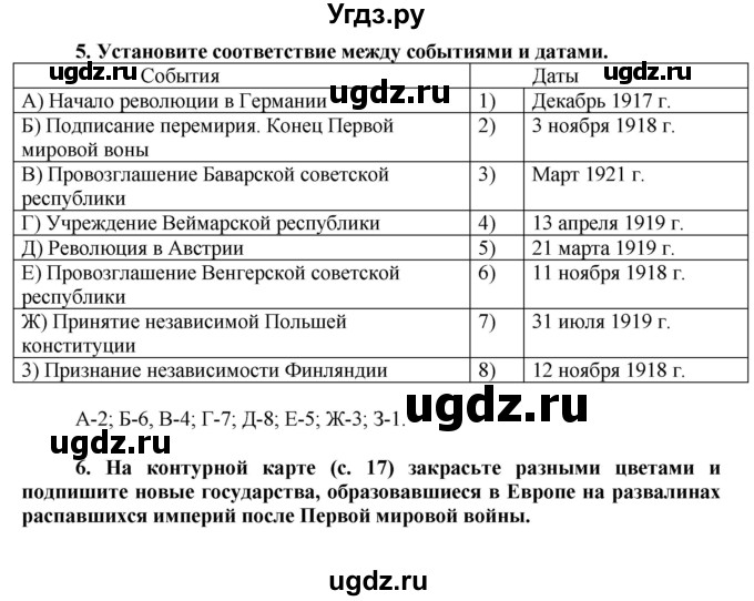 ГДЗ (Решебник) по истории 9 класс (рабочая тетрадь) Сороко-Цюпа О. С. / параграф номер / 7(продолжение 3)