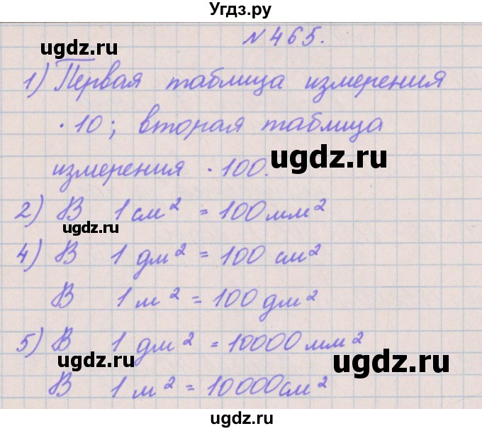 ГДЗ (Решебник) по математике 4 класс Аргинская И.И. / упражнение / 465