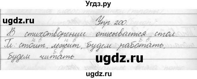 ГДЗ (Решебник) по русскому языку 2 класс Полякова А.В. / часть 2. упражнение / 200