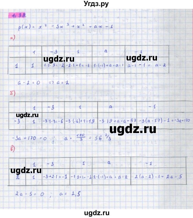 ГДЗ (Решебник к задачнику) по алгебре 11 класс (Учебник, Задачник ) Мордкович А.Г. / § 1 номер / 1.33