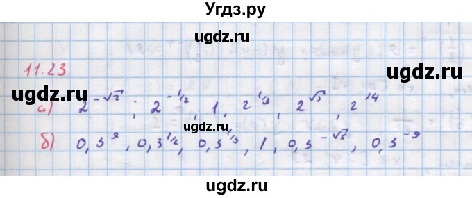 ГДЗ (Решебник к задачнику) по алгебре 11 класс (Учебник, Задачник ) Мордкович А.Г. / § 11 номер / 11.23