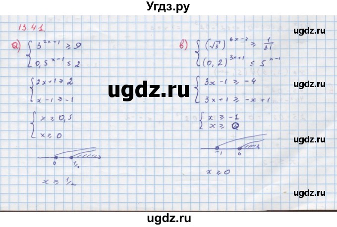 ГДЗ (Решебник к задачнику) по алгебре 11 класс (Учебник, Задачник ) Мордкович А.Г. / § 13 номер / 13.41