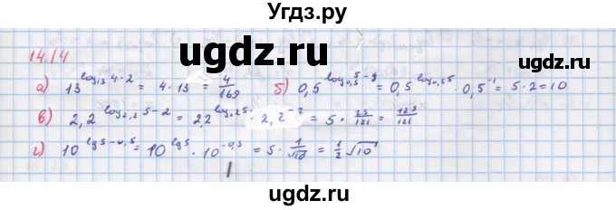 ГДЗ (Решебник к задачнику) по алгебре 11 класс (Учебник, Задачник ) Мордкович А.Г. / § 14 номер / 14.14