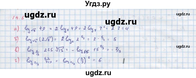 ГДЗ (Решебник к задачнику) по алгебре 11 класс (Учебник, Задачник ) Мордкович А.Г. / § 14 номер / 14.5