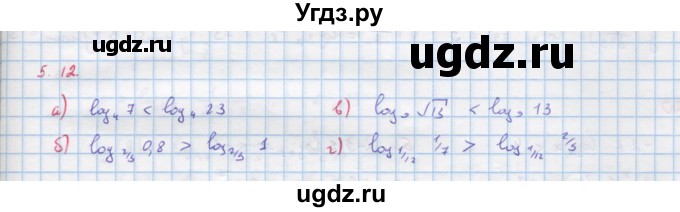 ГДЗ (Решебник к задачнику) по алгебре 11 класс (Учебник, Задачник ) Мордкович А.Г. / § 15 номер / 15.12