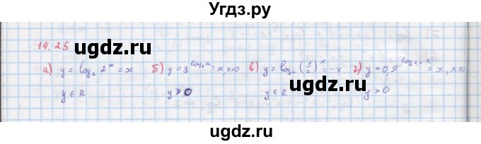 ГДЗ (Решебник к задачнику) по алгебре 11 класс (Учебник, Задачник ) Мордкович А.Г. / § 15 номер / 15.25