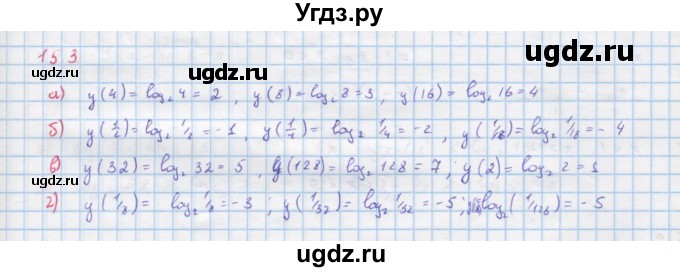 ГДЗ (Решебник к задачнику) по алгебре 11 класс (Учебник, Задачник ) Мордкович А.Г. / § 15 номер / 15.3