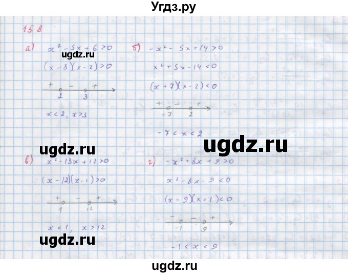 ГДЗ (Решебник к задачнику) по алгебре 11 класс (Учебник, Задачник ) Мордкович А.Г. / § 15 номер / 15.8