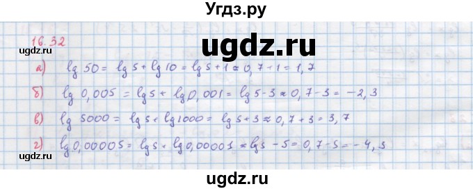 ГДЗ (Решебник к задачнику) по алгебре 11 класс (Учебник, Задачник ) Мордкович А.Г. / § 16 номер / 16.32
