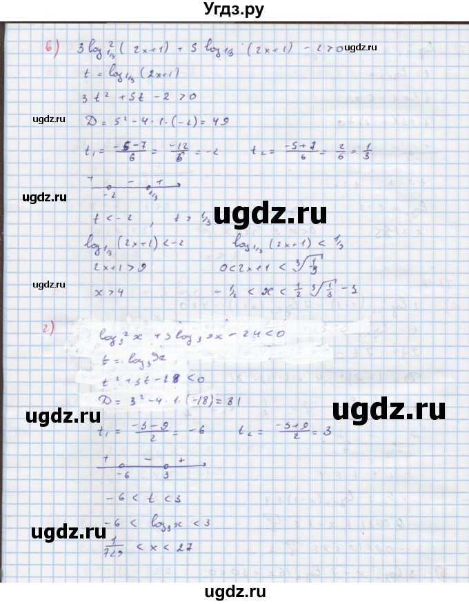 ГДЗ (Решебник к задачнику) по алгебре 11 класс (Учебник, Задачник ) Мордкович А.Г. / § 18 номер / 18.18(продолжение 2)