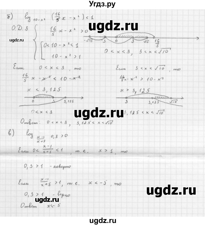 ГДЗ (Решебник к задачнику) по алгебре 11 класс (Учебник, Задачник ) Мордкович А.Г. / § 18 номер / 18.35(продолжение 2)