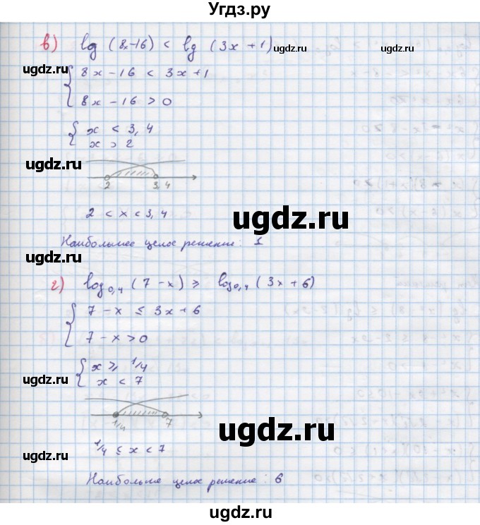 ГДЗ (Решебник к задачнику) по алгебре 11 класс (Учебник, Задачник ) Мордкович А.Г. / § 18 номер / 18.7(продолжение 2)