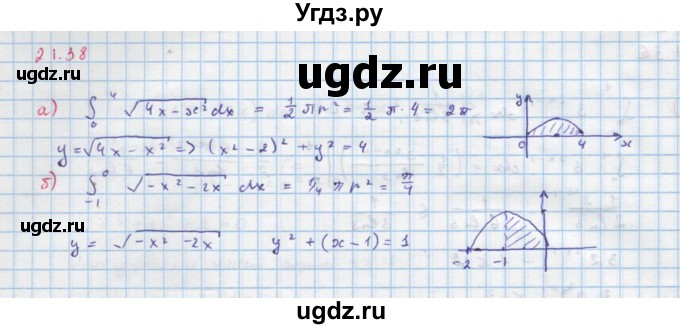 ГДЗ (Решебник к задачнику) по алгебре 11 класс (Учебник, Задачник ) Мордкович А.Г. / § 21 номер / 21.38
