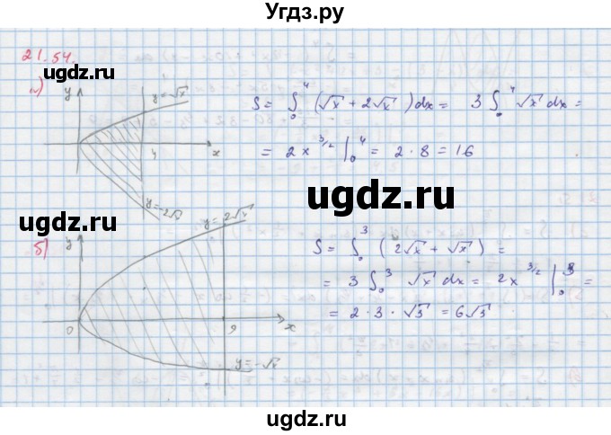 ГДЗ (Решебник к задачнику) по алгебре 11 класс (Учебник, Задачник ) Мордкович А.Г. / § 21 номер / 21.54
