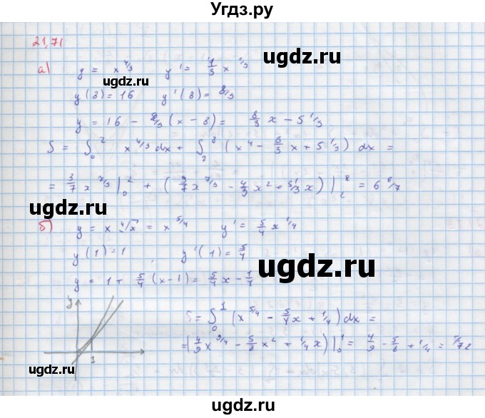 ГДЗ (Решебник к задачнику) по алгебре 11 класс (Учебник, Задачник ) Мордкович А.Г. / § 21 номер / 21.71
