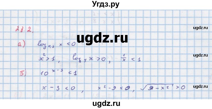 ГДЗ (Решебник к задачнику) по алгебре 11 класс (Учебник, Задачник ) Мордкович А.Г. / § 28 номер / 28.2