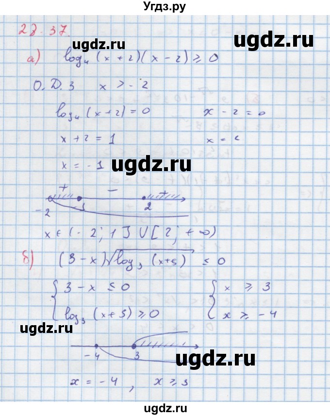 ГДЗ (Решебник к задачнику) по алгебре 11 класс (Учебник, Задачник ) Мордкович А.Г. / § 28 номер / 28.37
