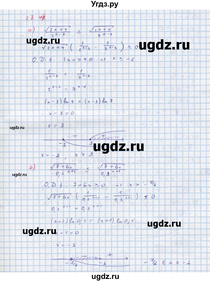 ГДЗ (Решебник к задачнику) по алгебре 11 класс (Учебник, Задачник ) Мордкович А.Г. / § 28 номер / 28.44