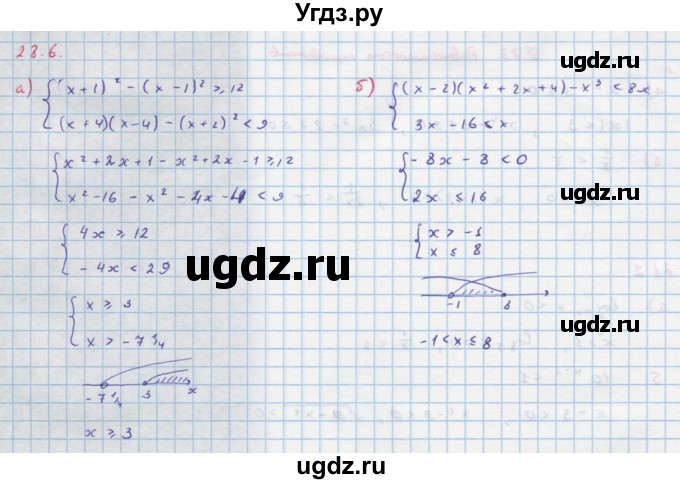 ГДЗ (Решебник к задачнику) по алгебре 11 класс (Учебник, Задачник ) Мордкович А.Г. / § 28 номер / 28.6
