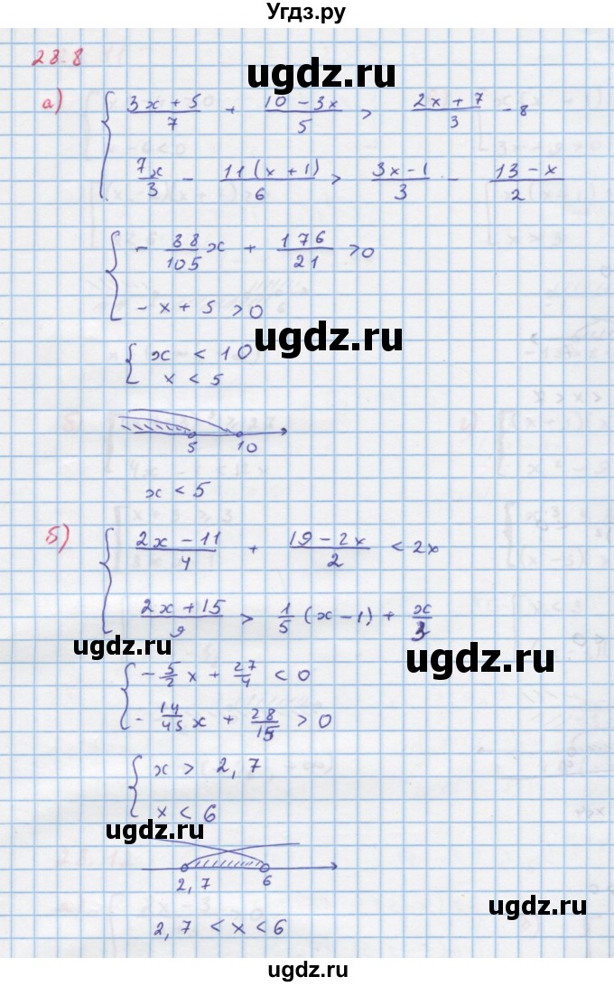 ГДЗ (Решебник к задачнику) по алгебре 11 класс (Учебник, Задачник ) Мордкович А.Г. / § 28 номер / 28.8