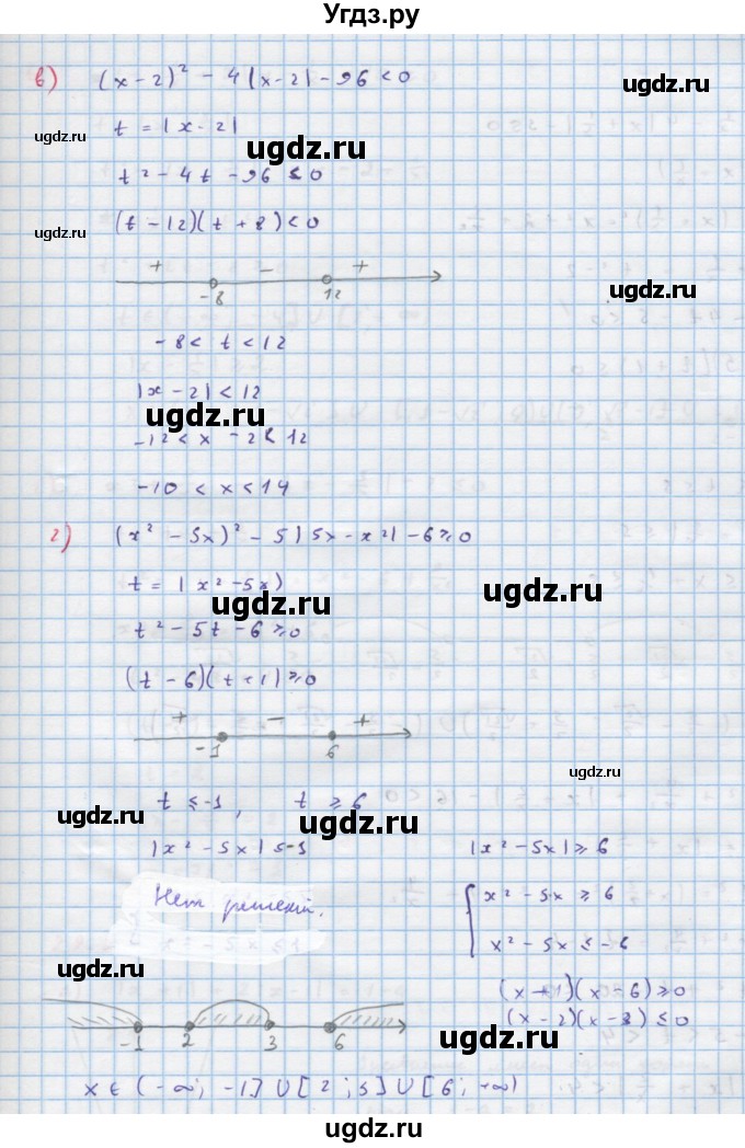 ГДЗ (Решебник к задачнику) по алгебре 11 класс (Учебник, Задачник ) Мордкович А.Г. / § 29 номер / 29.55(продолжение 2)