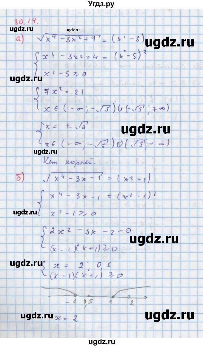 ГДЗ (Решебник к задачнику) по алгебре 11 класс (Учебник, Задачник ) Мордкович А.Г. / § 30 номер / 30.14