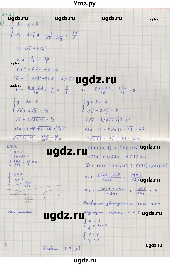 ГДЗ (Решебник к задачнику) по алгебре 11 класс (Учебник, Задачник ) Мордкович А.Г. / § 33 номер / 33.28(продолжение 2)