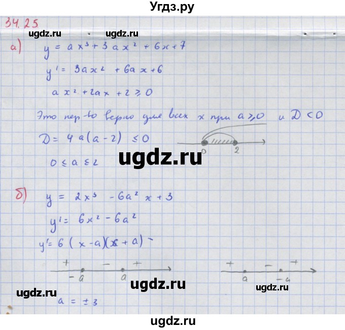 ГДЗ (Решебник к задачнику) по алгебре 11 класс (Учебник, Задачник ) Мордкович А.Г. / § 34 номер / 34.25