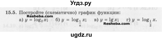 ГДЗ (Задачник) по алгебре 11 класс (Учебник, Задачник ) Мордкович А.Г. / § 15 номер / 15.5